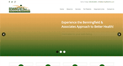 Desktop Screenshot of benningfieldchiro.com